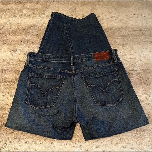 🇺🇸 Levi's Made & Crafted Jeans Straight Button Fly Mens 34X34 Made In USA - Picture 5 of 10
